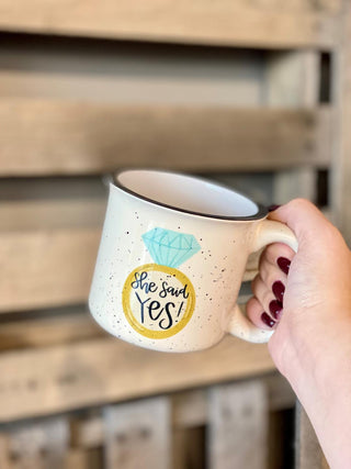She Said Yes Camp Mug