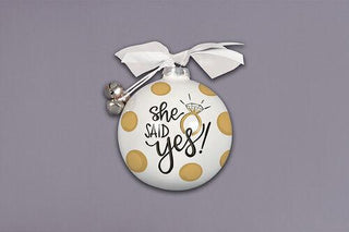 She Said Yes Ornament