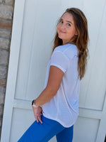 Sheer Stripe Mesh Tee (More Colors)