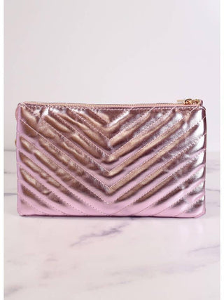 Sherman Quilted Purse Metallic