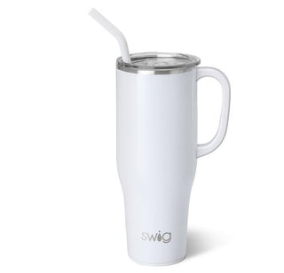 Shimmer White 40oz Mega Mug