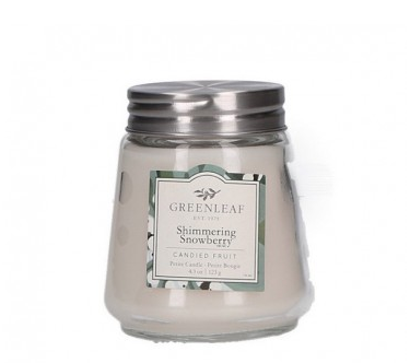 Shimmer Snowberry Petite Candle