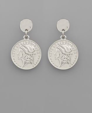 Silver Coin Dangle