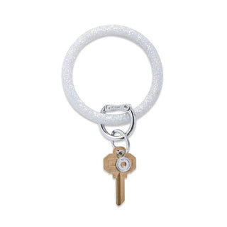 Silver Confetti Key Ring