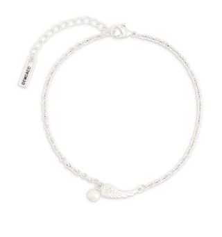 Silver Dainty Wing Bracelet