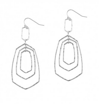 Silver Kennedy Earring