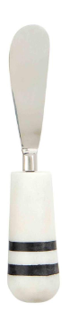 Silver & White Marble Spreader
