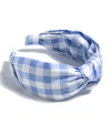 Sky Gingham Headband