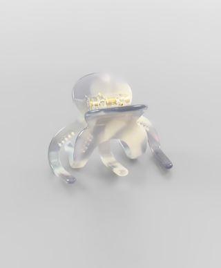 Small Acrylic Hair Clip Gray