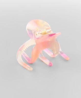 Small Acrylic Hair Clip Pink