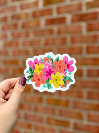 Small Colorful Flowers Sticker