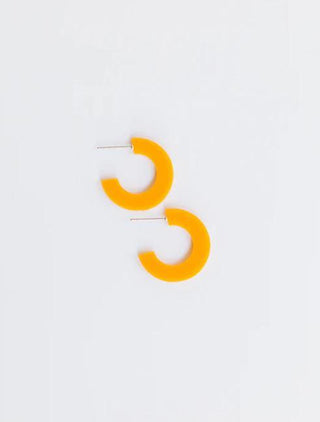 Small Orange Acrylic Hoop