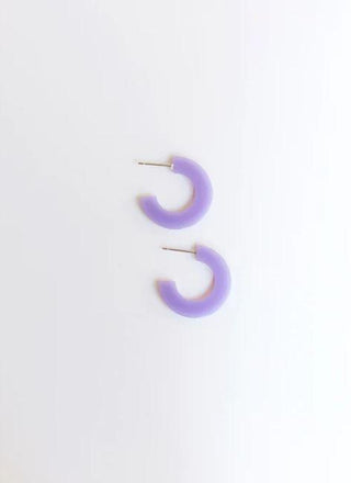 Small Violet Acrylic Hoop