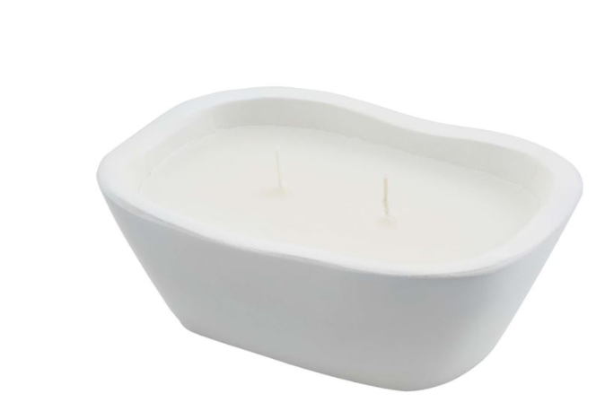 Small White Dough Bowel Candle