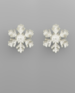 Snowflake Earring Silver