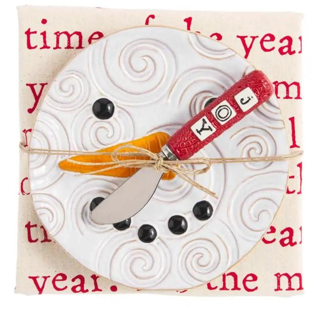 Snowman Appetizer Set