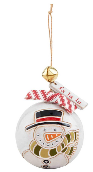 Snowman Ball Ornament