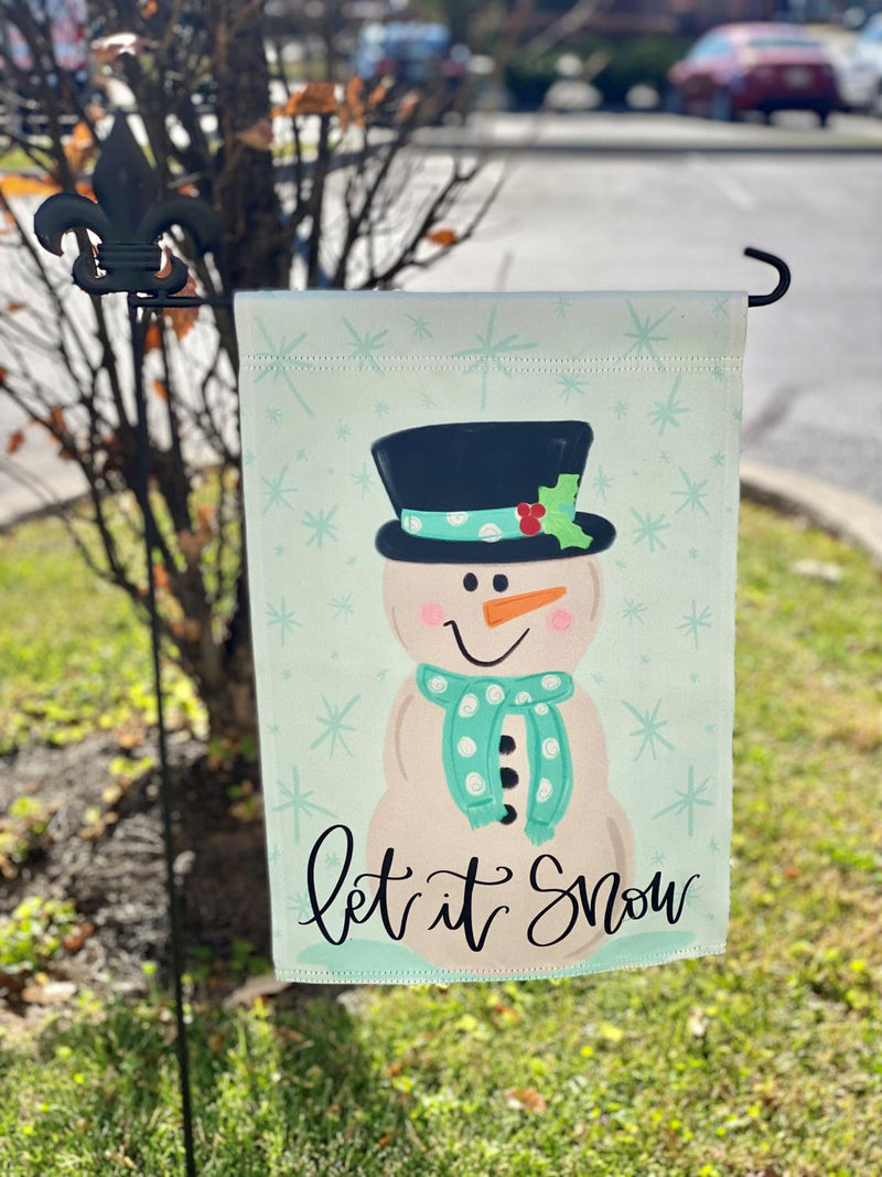 Snowman Garden Flag