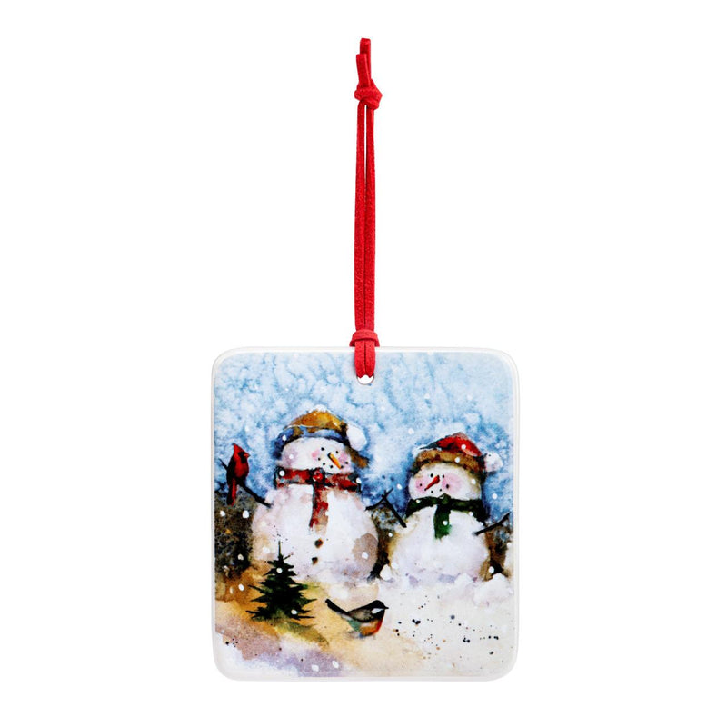 Snowman Magnet Ornament With C