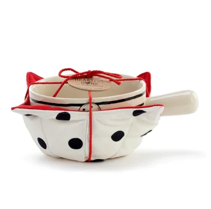 Snowman Stripe Crock Bowl Cozy