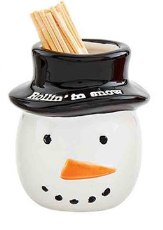 Snowman Toothpick Set