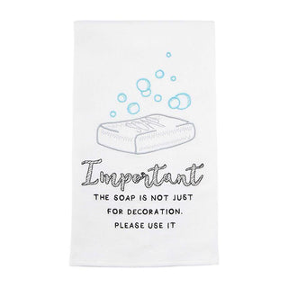 Soap Embroidered Towel