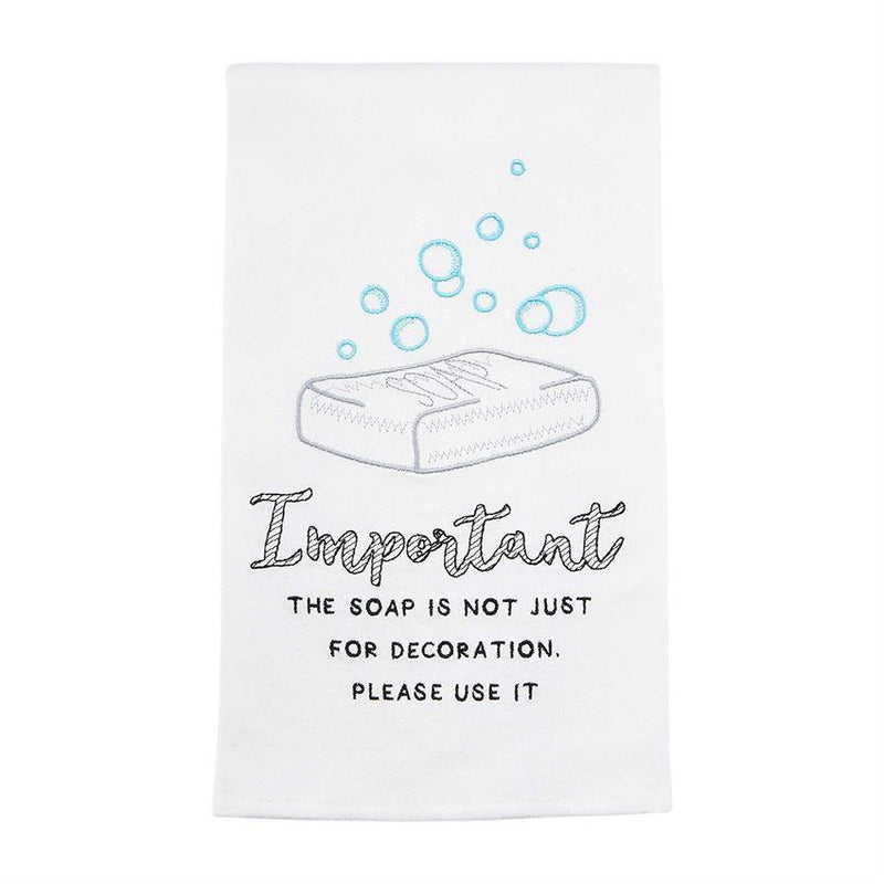 Soap Embroidered Towel