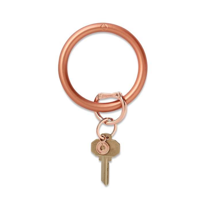 Solid Rose Gold Key Ring