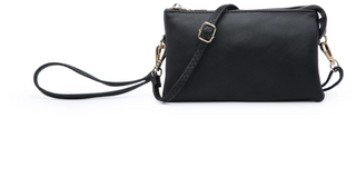 Black Riley Wristlet Crossbody
