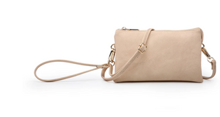 Solid Wristlet Crossbody Lt. Peach