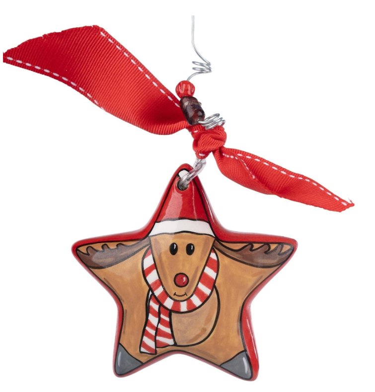 Star Reindeer Ornament