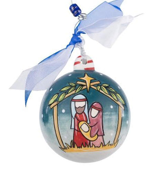 Starry Night Nativity Ornamant