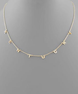 State Letter Necklace KY