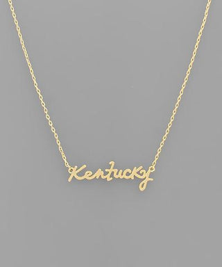 State Letter Necklace ky