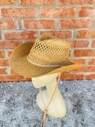 Straw Cowboy Hat Tan