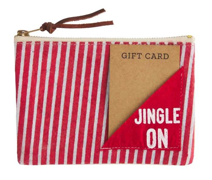 Stripe Felt Gift Pouch