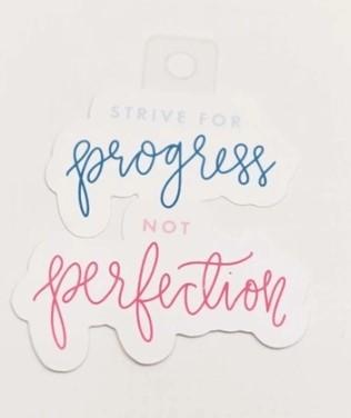 Strive For Progress Sticker