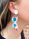 Sunglasses & Flower Earring Multi