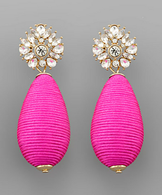 Suzie Earrings Magenta