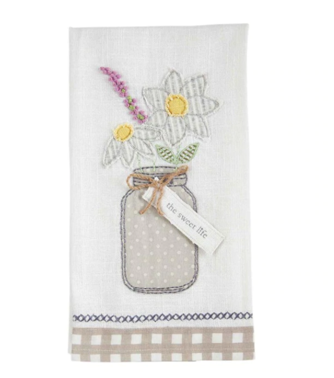 Sweet Life Applique Towel