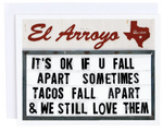 Tacos Fall Apart Card