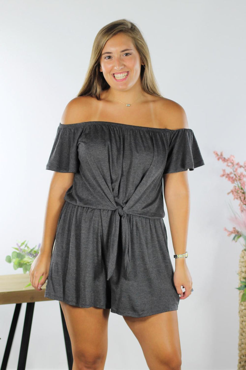 Take Me There Tie Romper