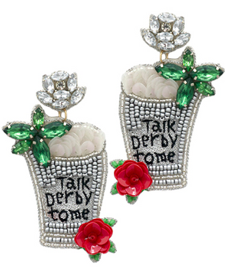 Talk Derby To Me Earrings Silver