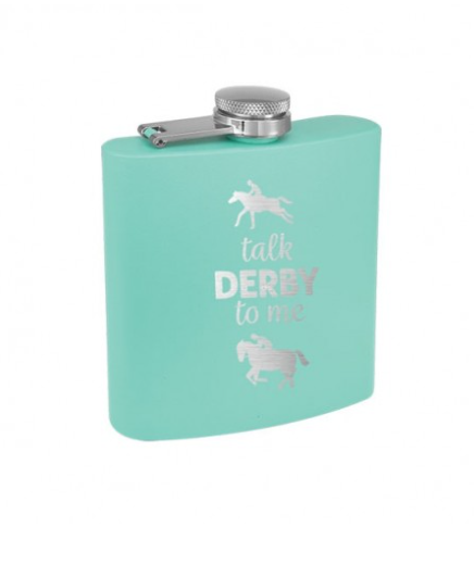 Talk Derby To Me Mint Flask