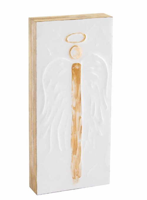 Tall Angel Block Plaque