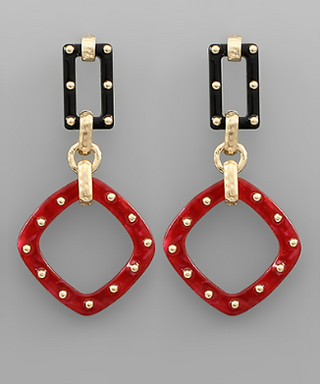 Tammy Earrings Red