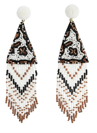 Tan Leopard Earring