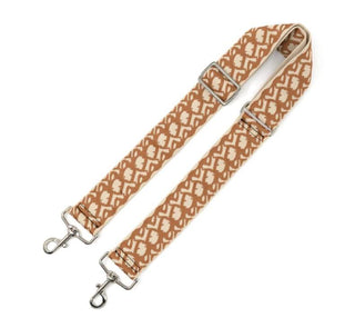 Taupe Printed Purse Strap