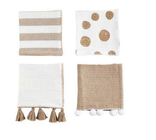 Taupe Tassel Towel Set