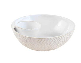 Textured Chip & Dip Bowl